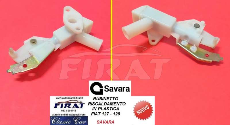 RUBINETTO RISCALDANENTO FIAT 127 - 128 PLASTICA SAVARA